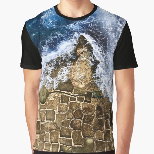Item preview, An abstract of the ocean and the rocks  designed and sold by The-Drone-Man.