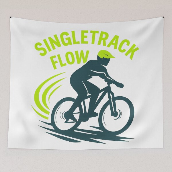 Item preview, Singletrack Flow Dynamic MTB Artwork designed and sold by Qbi Cycle & Co. – Cycling Apparel & Accessories.