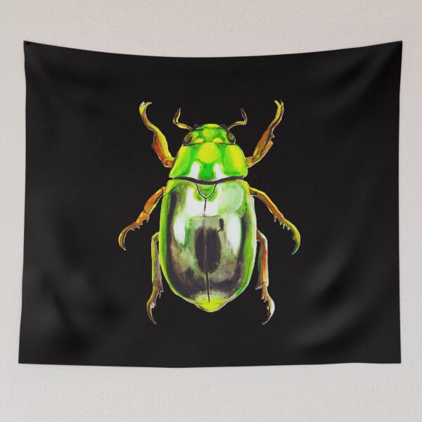 Item preview, Green beetle designed and sold by Pennypaints.