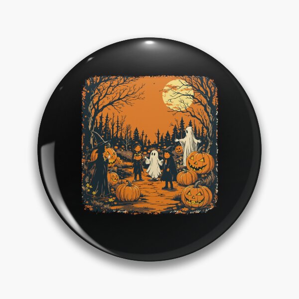 Item preview, Halloween Pumpkin Spirits Witch Children Night designed and sold by LoomLevel.