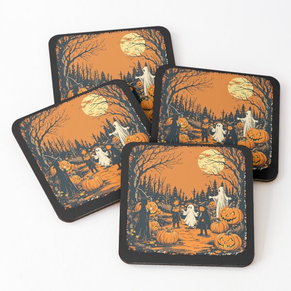 Item preview, Halloween Pumpkin Spirits Witch Children Night designed and sold by LoomLevel.