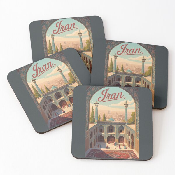 Item preview, Iran Illustration Travel Art Vintage designed and sold by KrisSidDesigns.