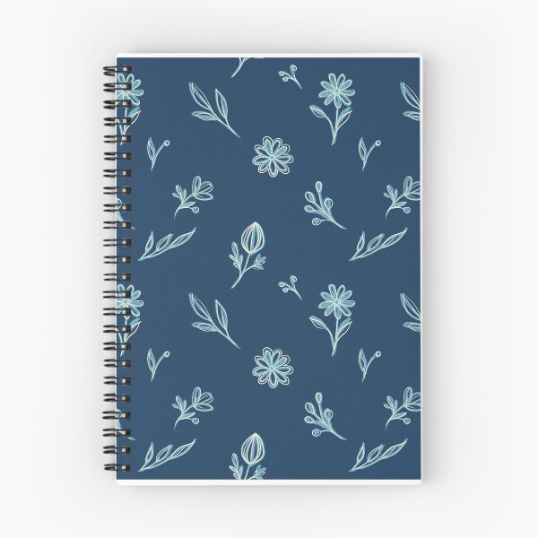 Item preview, Blue and white floral pattern (#2) designed and sold by Ilikeiwantilove.