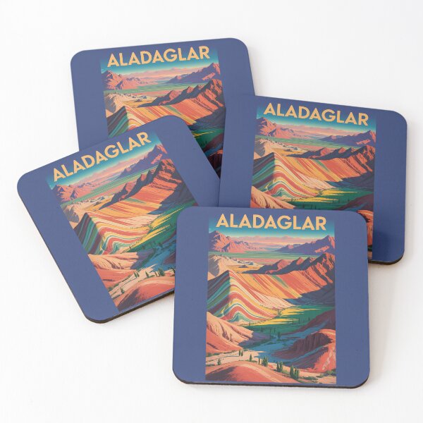 Item preview, Iran Aladaglar Mountains Illustration Travel Art Vintage designed and sold by KrisSidDesigns.