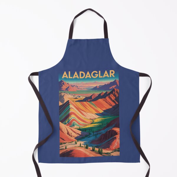 Item preview, Iran Aladaglar Mountains Illustration Travel Art Vintage designed and sold by KrisSidDesigns.