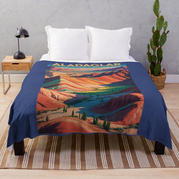 Item preview, Iran Aladaglar Mountains Illustration Travel Art Vintage designed and sold by KrisSidDesigns.