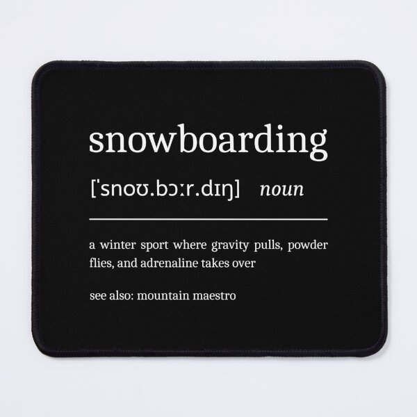 Item preview, Snowboarding Definition Funny Motivational Snowboard Dictionary designed and sold by StrideSuccess.