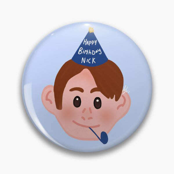 Item preview, Happy birthday Nick Nelson designed and sold by StickerzByJo.
