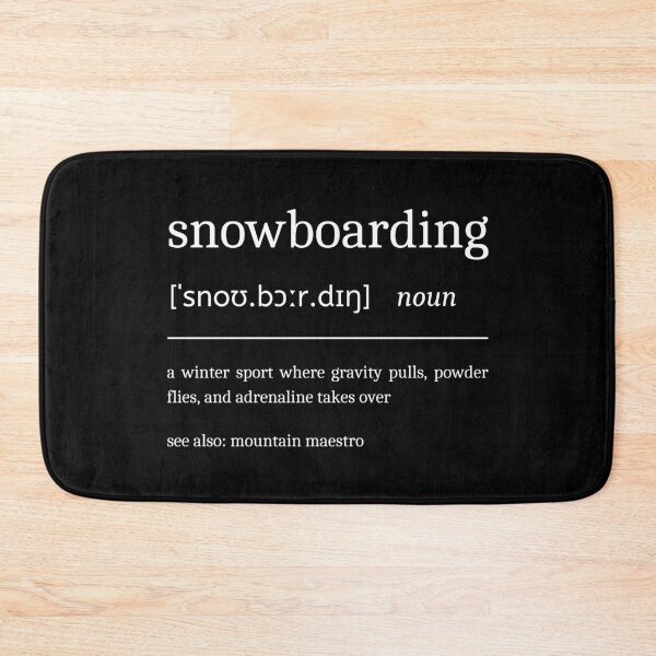 Item preview, Snowboarding Definition Funny Motivational Snowboard Dictionary designed and sold by StrideSuccess.