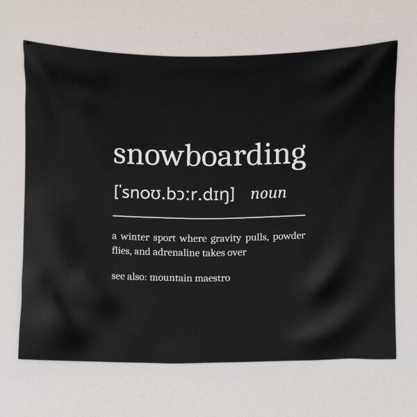 Item preview, Snowboarding Definition Funny Motivational Snowboard Dictionary designed and sold by StrideSuccess.