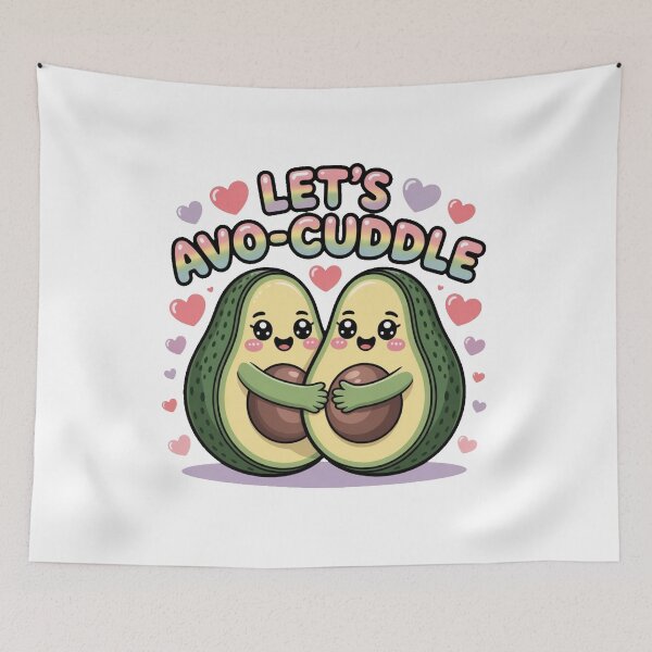Item preview, Let's Avo-Cuddle Cute Kawaii Avocado T-Shirt designed and sold by AmabelleAtelier.