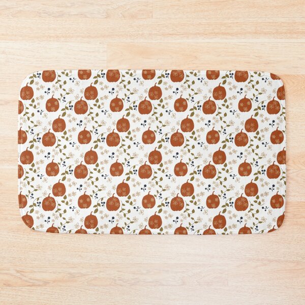 Item preview, Fabric in Pumpkins with Autumn Leaves and Berries-Rustic Fall designed and sold by Christina Anderson.