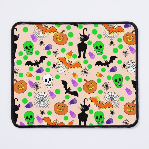 Item preview, Green Dots Halloween Seamless Repeat designed and sold by Sharon Schwalbe.
