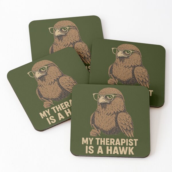 Item preview, Falconry Funny Design – My Therapist Is a Hawk designed and sold by Meandmyshop.
