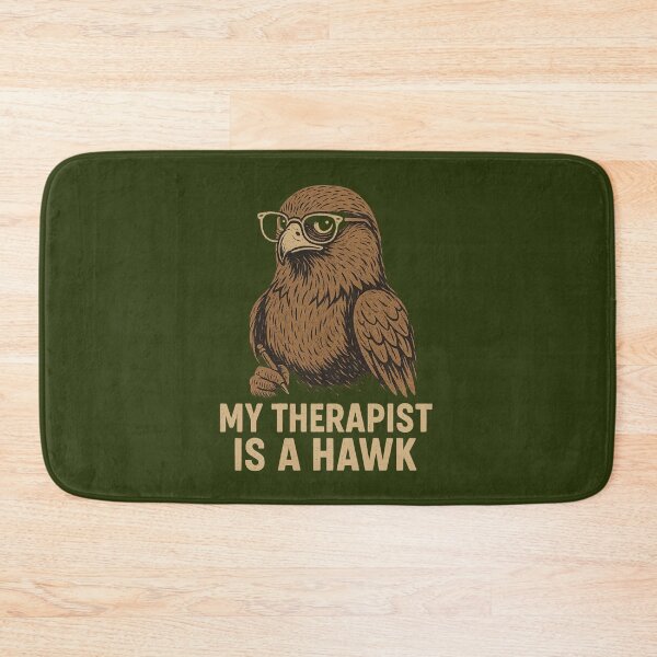 Item preview, Falconry Funny Design – My Therapist Is a Hawk designed and sold by Meandmyshop.