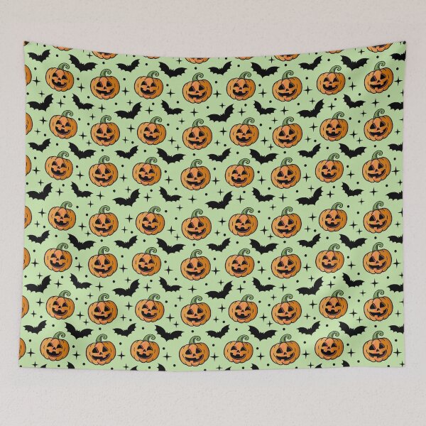 Item preview, Cute Pumpkin Seamless Pattern - Kawaii Pastel Goth designed and sold by GlitterArtySVG.