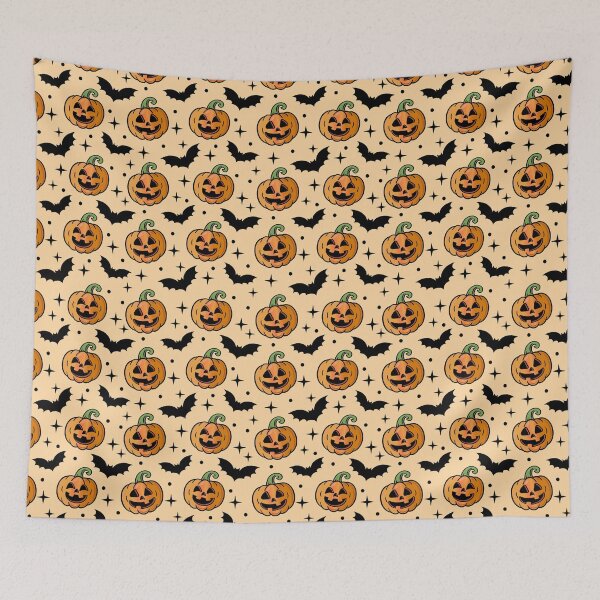Item preview, Cute Pumpkin Seamless Pattern - Kawaii Pastel Goth designed and sold by GlitterArtySVG.