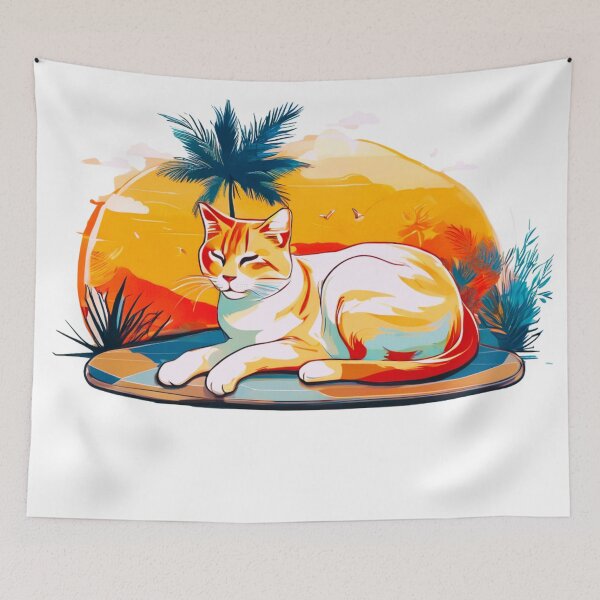 Item preview, Cat Sleeping in the Sun designed and sold by Zofia Sosnecka.