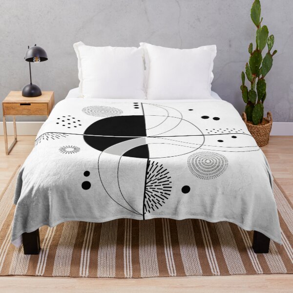 Item preview, Symmetrical Abstract Art | Minimalist Black and White Aesthetic designed and sold by Apex Designs.