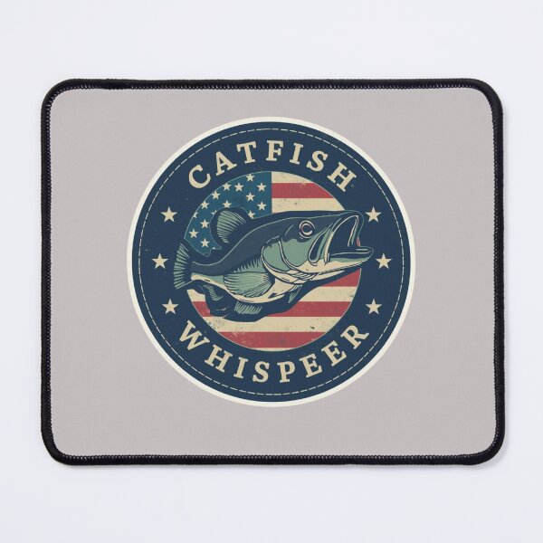 Item preview, Catfish Whisperer USA Flag Shirt – Patriotic Catfish Fishing Emblem T-Shirt for Men & Women designed and sold by MoonLightFX.
