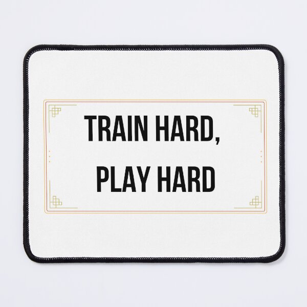 Item preview, Train Hard, Play Hard | Sports Motivation designed and sold by Momentum-Art.