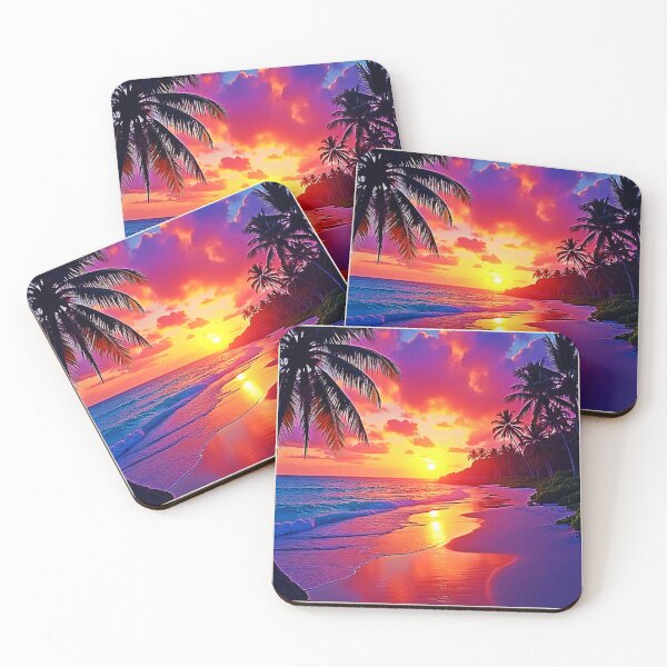 Item preview, Vibrant Sunset Beach Dream Design designed and sold by Health And Fitness Posts e-Store.