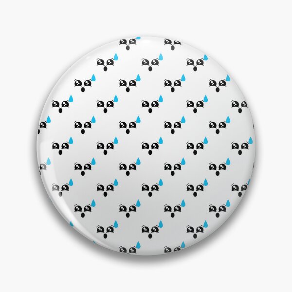 Item preview, Cute kawaii awkwardly surprised face pattern designed and sold by BlushyPrint.