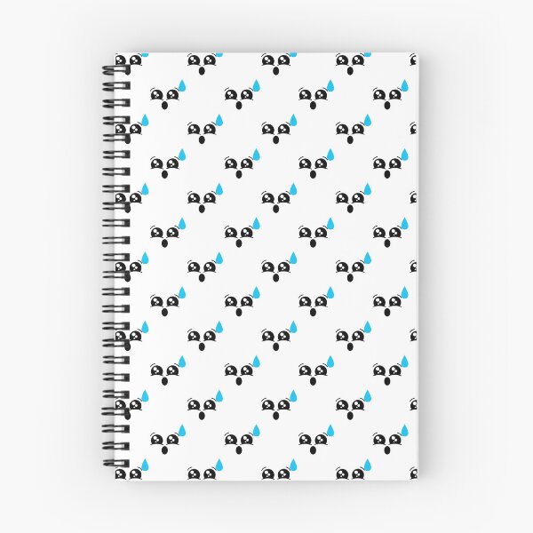 Item preview, Cute kawaii awkwardly surprised face pattern designed and sold by BlushyPrint.
