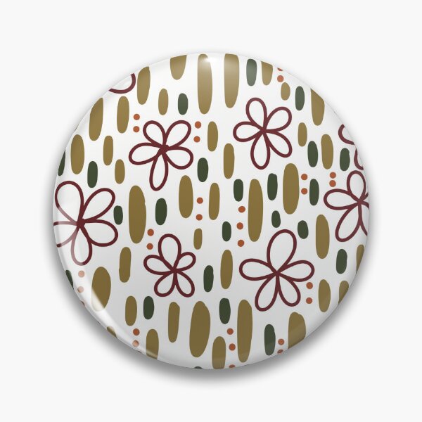 Item preview, Fabric in Cranberry Line Drawing Solid Color Flowers with Green Stems -Autumn Botanical Pattern designed and sold by Christina Anderson.