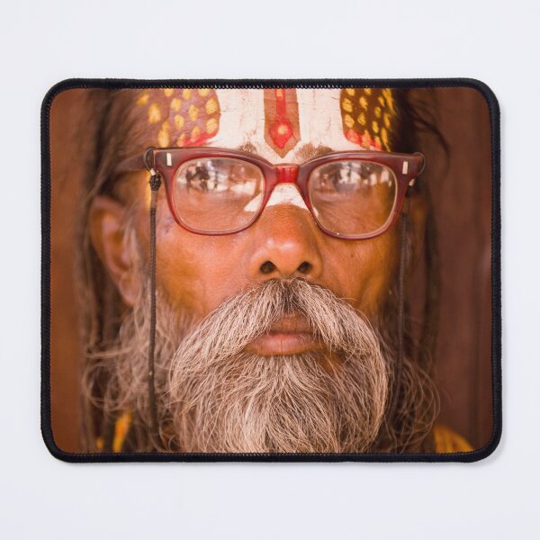 Item preview, Portrait Sadhu Yogi Hindu Durbar Square Kathmandu Nepal designed and sold by Kevin Miller Photography.
