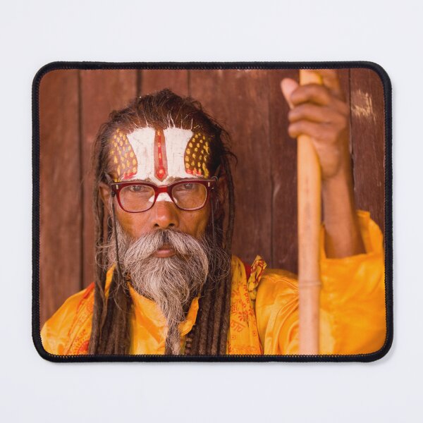 Item preview, Portrait Sadhu Yogi Hindu Durbar Square Kathmandu Nepal designed and sold by Kevin Miller Photography.