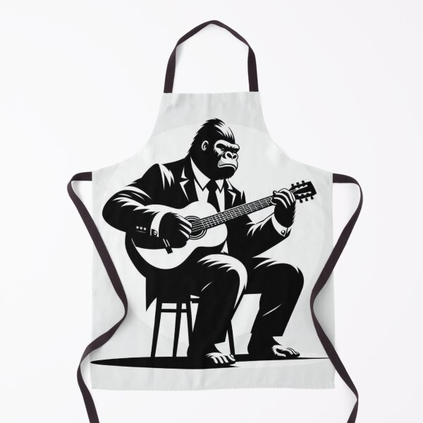 Item preview, Gorilla classic guitar playing designed and sold by Dogandesighn.