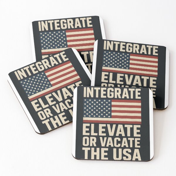 Item preview, Integrate, Elevate or Vacate the USA designed and sold by TeasinTees.