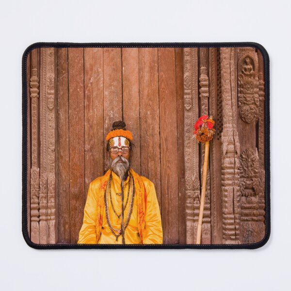 Item preview, Portrait Sadhu Yogi Hindu Durbar Square Kathmandu Nepal designed and sold by Kevin Miller Photography.