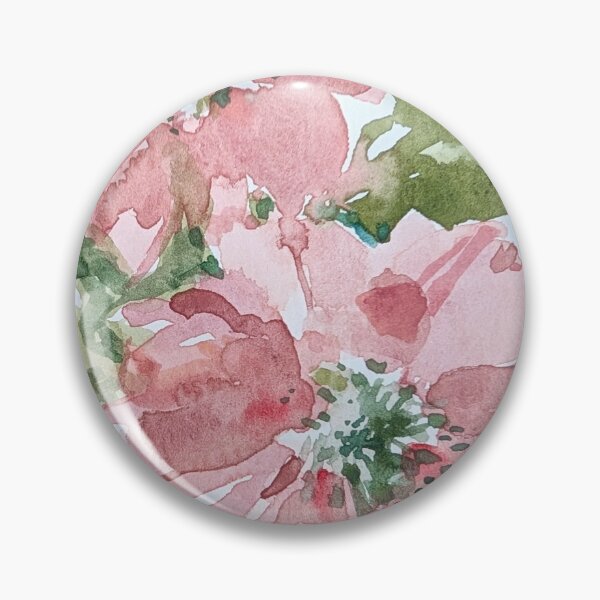 Item preview, Loose Pink Watercolor Flowers designed and sold by Kara Draws.