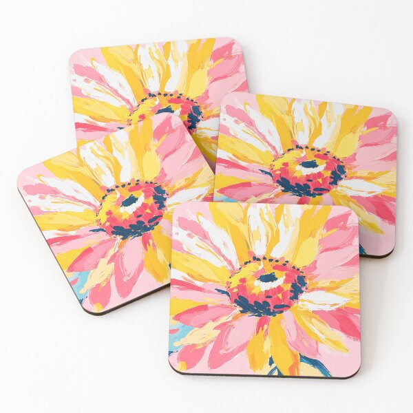 Item preview, Vibrant Sunflower in Pink designed and sold by Dusk Atelier.