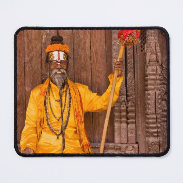 Item preview, Portrait Sadhu Yogi Hindu Durbar Square Kathmandu Nepal designed and sold by Kevin Miller Photography.