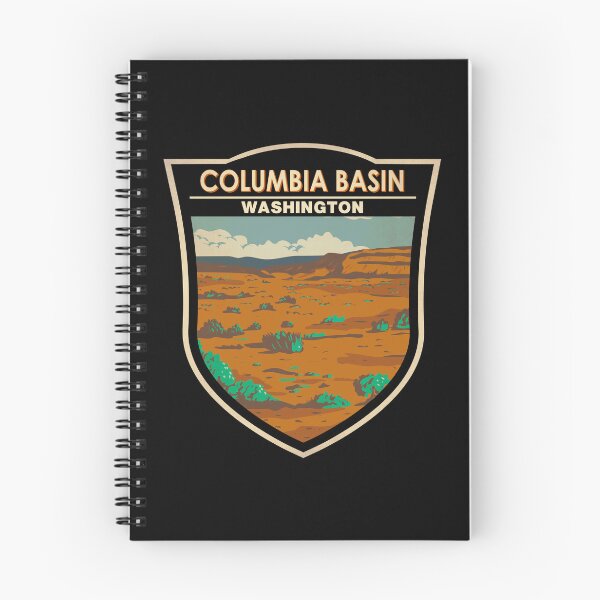 Item preview, Columbia Basin Desert Washington Travel Art Badge designed and sold by KrisSidDesigns.
