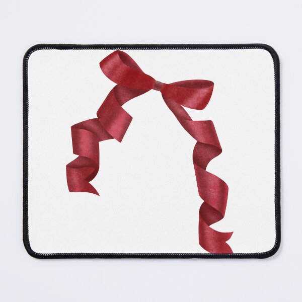 Item preview, Elegant red ribbon bow illustration. Bright satin bow designed and sold by Grin Katalina Floral Patterns & Cozy Art.