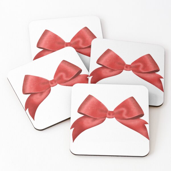 Item preview, Elegant red ribbon bow illustration designed and sold by Grin Katalina Floral Patterns & Cozy Art.
