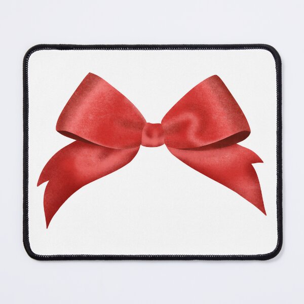 Item preview, Elegant red ribbon bow illustration designed and sold by Grin Katalina Floral Patterns & Cozy Art.