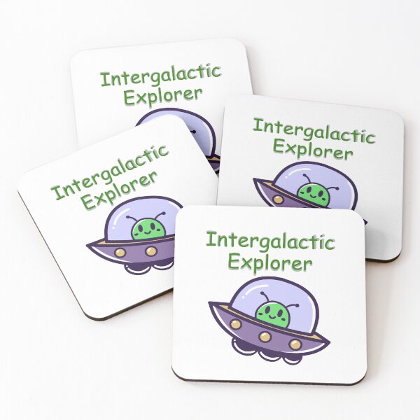 Item preview, Cute Alien in UFO Intergalactic Explorer Design designed and sold by Mix Mood.