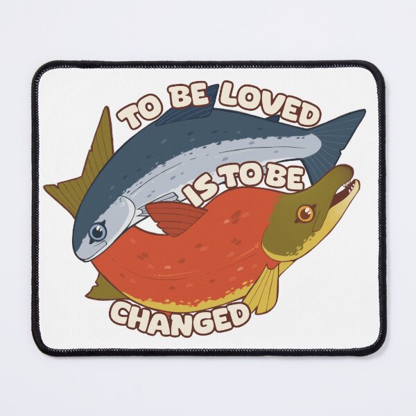 Item preview, To Be Loved Salmon designed and sold by fussyfossils.