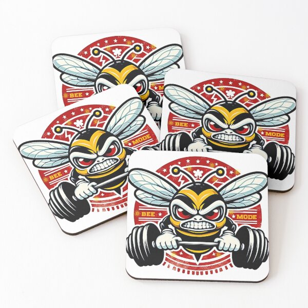 Item preview, Angry Bumblebee lifting weights designed and sold by DGVO.