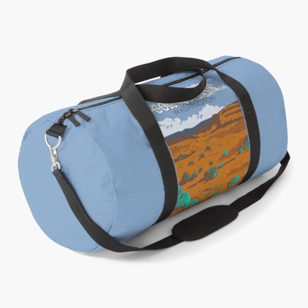 Item preview, Columbia Basin Desert Washington Illustration Travel Art Vintage designed and sold by KrisSidDesigns.