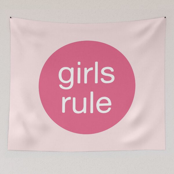 Item preview, Girls Rule Pink Circle designed and sold by Jeallan Designs.