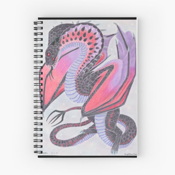 Item preview, Fell cobra dragon in colored pencils designed and sold by WolfRaven Creations.
