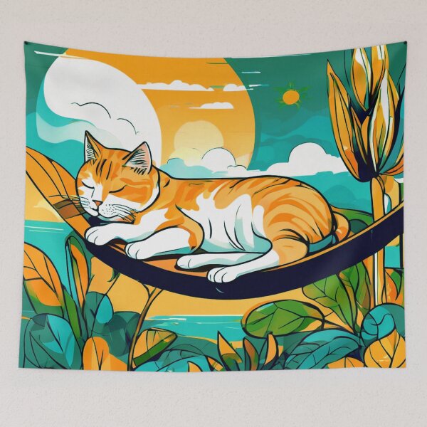 Item preview, Cat Sleeping in the Sun designed and sold by Zofia Sosnecka.