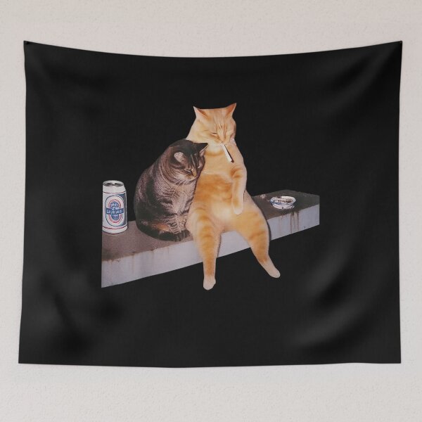Item preview, Smoking Cat Meme designed and sold by BASKF.