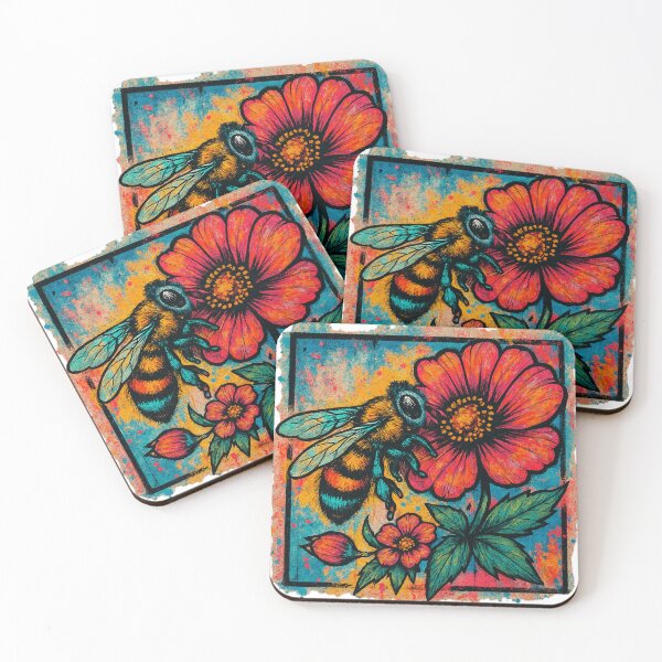 Item preview, Colorful pollination by bee designed and sold by R-market.